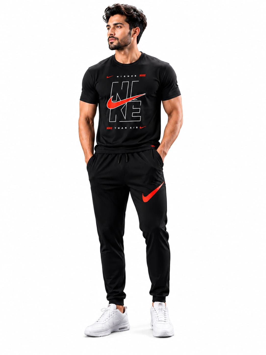 DryFit Tracksuit Black/Red